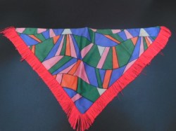 1798 1970 BARBIE RAINBOW WRAPS SHAWL WITH FRINGE